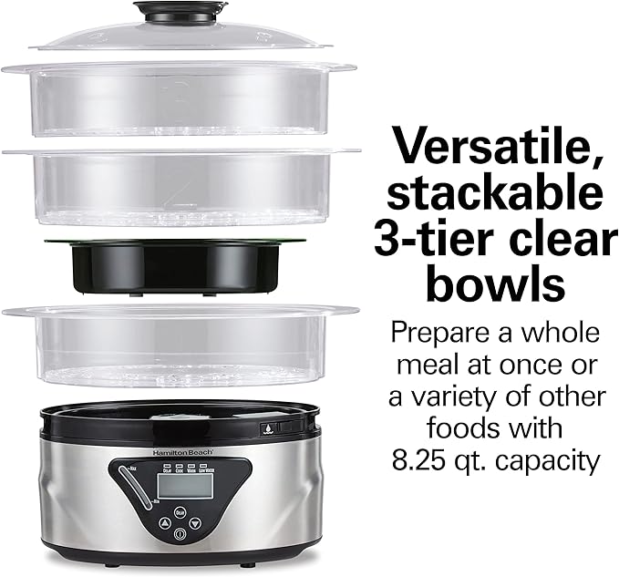 Hamilton Beach Digital Electric Food Steamer & Rice Cooker