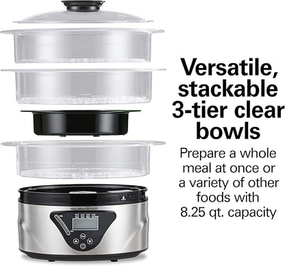 Hamilton Beach Digital Electric Food Steamer & Rice Cooker