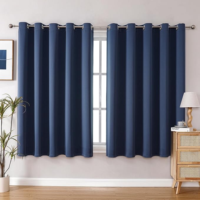 ChrisDowa Blackout Curtains 70 inches Wide