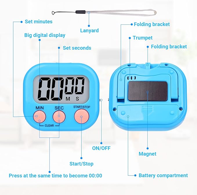Mwellewm 6 Packs Digital Timers