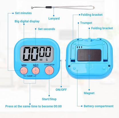 Mwellewm 6 Packs Digital Timers
