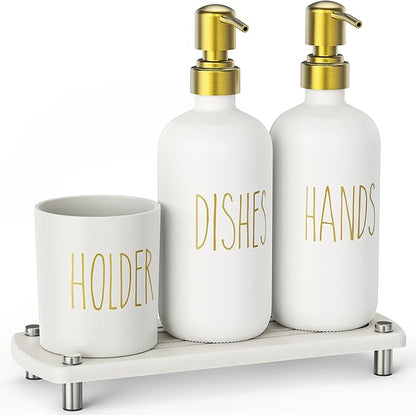 Cisily Kitchen Soap Dispenser Set Comes