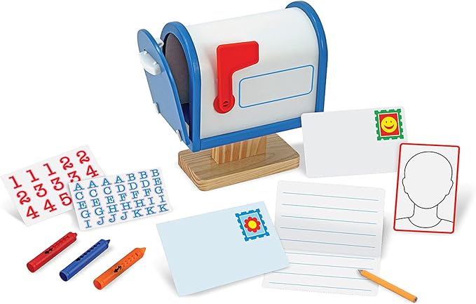 Melissa & Doug My Own Wooden Mailbox Activity Set and Educational Toy