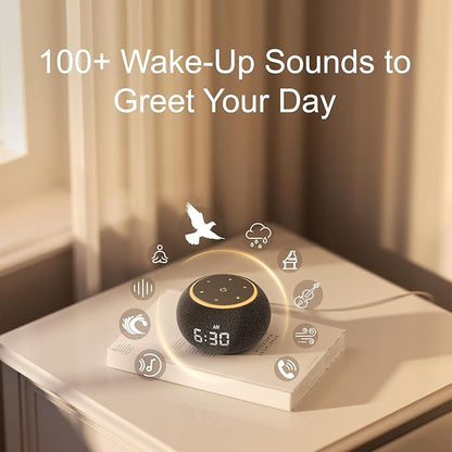 Hotmoon Alarm Clock with Sound Machine
