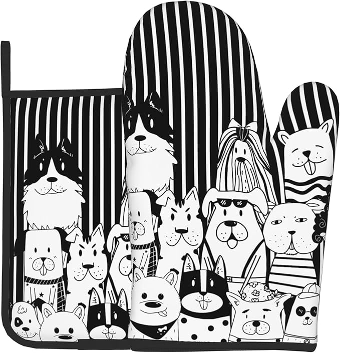 Dog Pot Holders and Oven Mitts