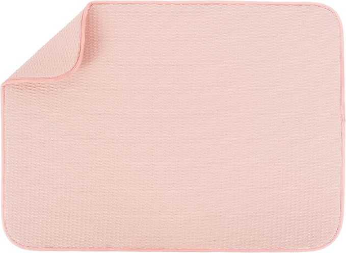 S&T INC. Dish Drying Mat XL, 18” x 24”, Absorbent Microfiber Kitchen Counter Mat