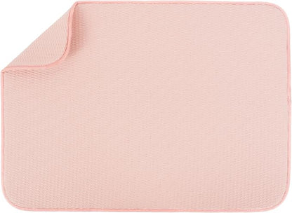 S&T INC. Dish Drying Mat XL, 18” x 24”, Absorbent Microfiber Kitchen Counter Mat