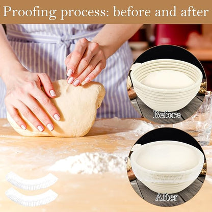 120pcs Shower Caps for Sourdough Bread, Reusable Bowl Covers for Proofing