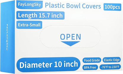 100 Boxed Bowl Covers Bread Proofing Plastic Wrap