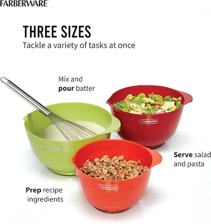 Farberware - 5216128 Farberware Professional Plastic Mixing Bowls