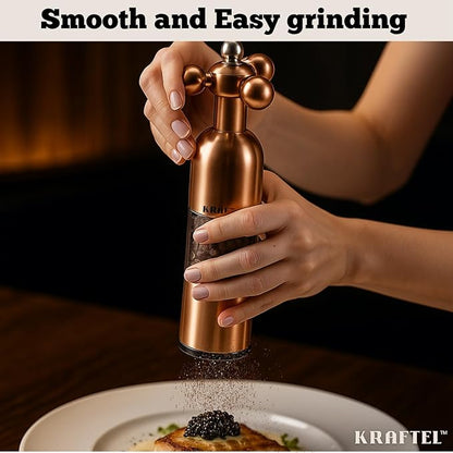 Premium 8" Salt and Pepper Grinder 2PK. Large Peppermill