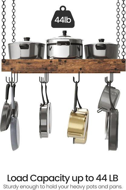 CHOEZON Hanging Pot Rack, Vintage Pot Hangers