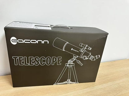 Telescopes for Adults Astronomy, 80mm Aperture 600mm Refractor Telescope for Kids & Beginners, Compact and Portable Travel Telescopio with Backpack