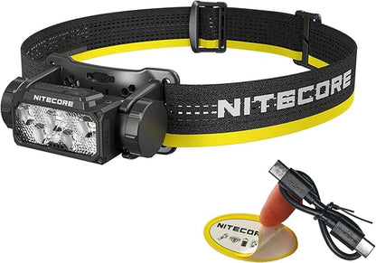 Nitecore HC60 UHE 1600 Lumen Headlamp, USB-C Rechargeable with White and Red Beams for Night Runing, Camping, Hiking, Hunting, and Industrial Work Sticker
