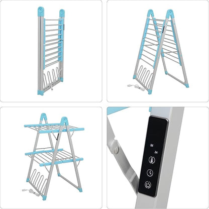 SHARNDY Electric Heated Clothes Drying Rack, Foldable Heated Garment Dryer