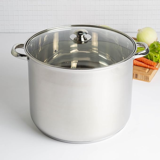 Ecolution Stainless Steel Stock Pot, Encapsulated Induction Ready Cooking Pot