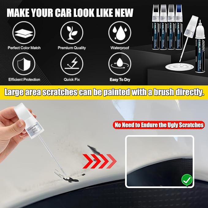 Car Touch Up Paint(Sapphire Blue Pearl(WCH)) for SUBARU, Car Paint Scratch Repair Kit, Quick & Easy Solution to Repair, 2 in 1 Scratch Remover Pen with Color-Matched