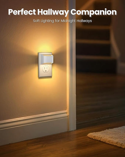 NIORSUN Plug in Night Light, Auto Brightness Sensor Night Light, 3000K Warm