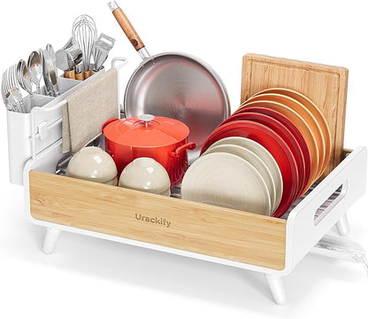 Urackify Dish Drying Rack for Kitchen Counter