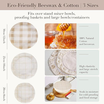 Tirphy Reusable Bowl Covers for Bread Proofing