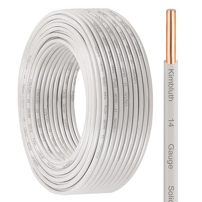 THHN Wire 14 Gauge 100 FT OFC Electrical Wire, 14 AWG Solid Copper Wire Rated