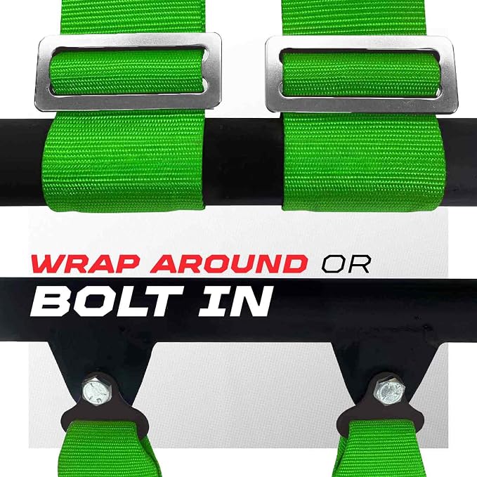 1pc 4 Point Harness for Bucket Seat, Push Release, 10 Color Options, Racing Harness, Race Car, Off Road, UTV, RZR [6008-A1]