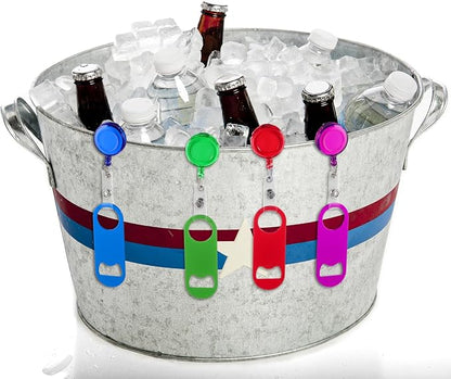 Honoson 8 Pieces Retractable Bottle Opener Bartender Flat Beer Opener