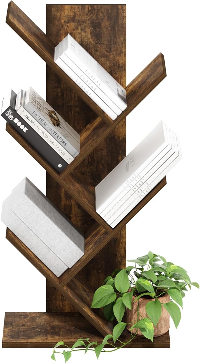 Furinno Tree Book Shelf, 5-Tier Bookshelf
