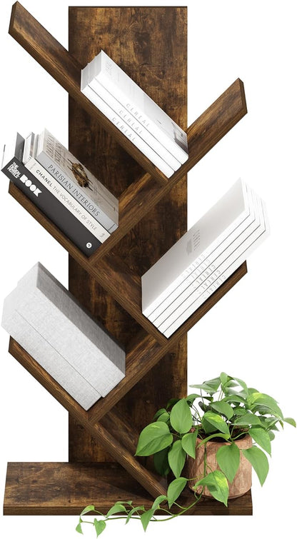 Furinno Tree Book Shelf, 5-Tier Bookshelf