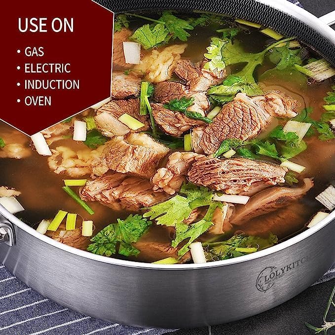 LOLYKITCH 6 QT Large Skillet