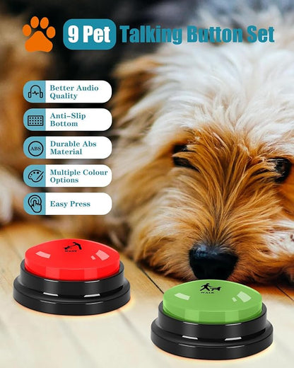 Dog Buttons for Communication, 30s Voice Recording Speaking Button Pet Speech