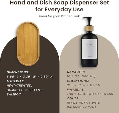 MaisoNovo Glass Dish Soap Dispenser