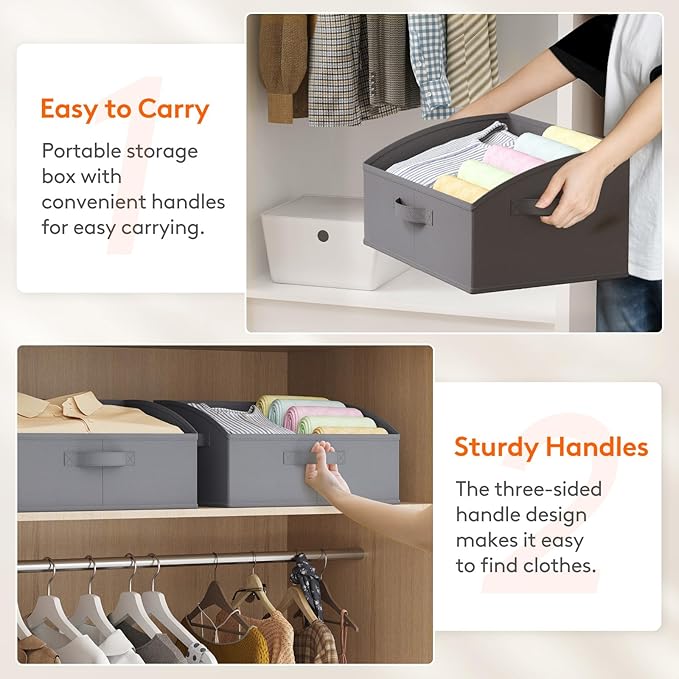 Lifewit Trapezoid Closet Storage Bins