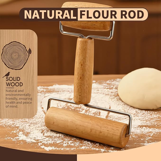 Small Wooden Rolling Pin for Dough Mini Dough Roller