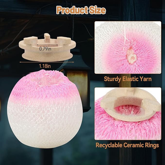 Preformed Gas Light Mantles, Gas Lamp Mantles Gaslight Mantles Preformed Inverted Mantle Gas Light Preformed Mantle for Outdoor Indoor Gas Lights