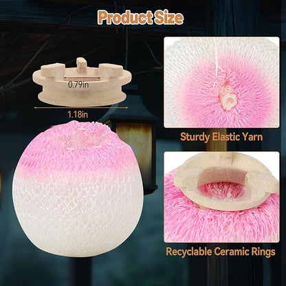 Preformed Gas Light Mantles, Gas Lamp Mantles Gaslight Mantles Preformed Inverted Mantle Gas Light Preformed Mantle for Outdoor Indoor Gas Lights
