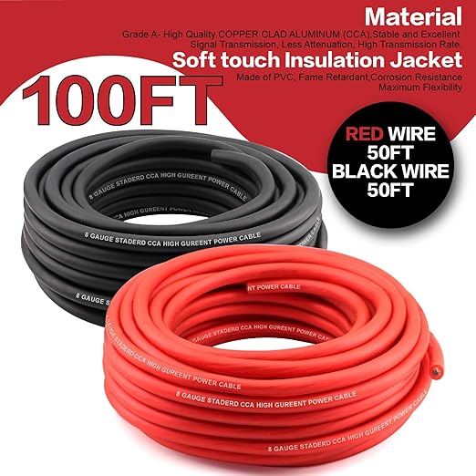 8 Gauge Wire Copper Clad Aluminum CCA