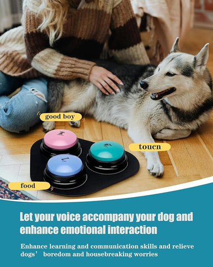 Dog Buttons for Communication, 30s Voice Recording Speaking Button Pet Speech