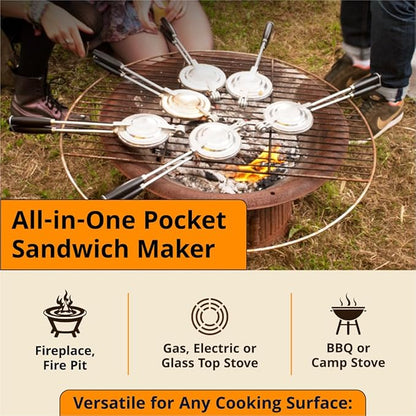 Handheld Sandwich Maker, Classic Sandwich Grill & Panini Press, Cast Aluminum