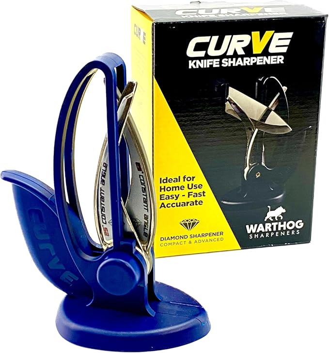Warthog V-Sharp CURVE Professional Knife Sharpener System, 25 Degree Angle