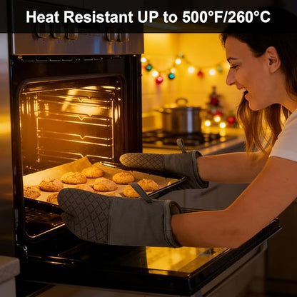 Oven Mitts and Pot Holders 8pcs Set, Cotton Oven Glove