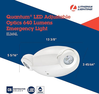 Lithonia Lighting Quantum Emergency Light, Contemporary Commercial LED