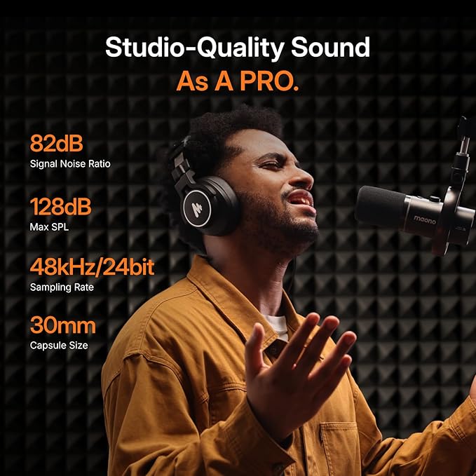 MAONO PD200W Hybrid Wireless Podcast Equipment Bundle