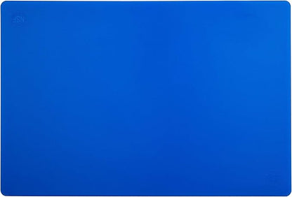 Thirteen Chefs Large 18 x 12 Blue Cutting Board