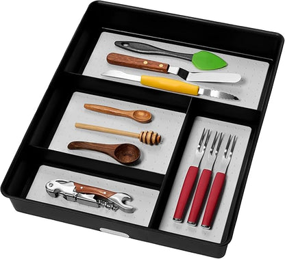 madesmart 4 Compartment Drawer Organizer, Office Tools, & Small Household Items