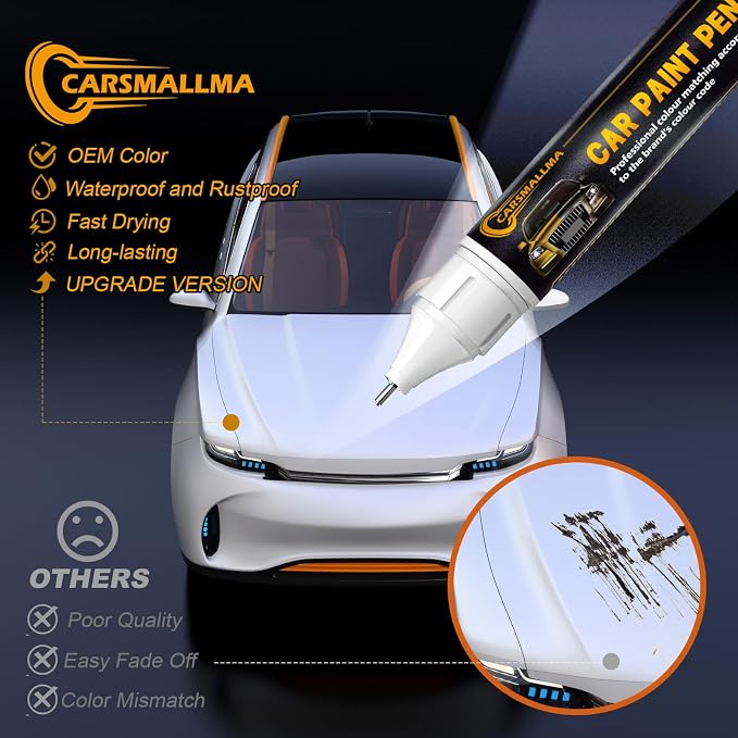 Ebony Twilight Metallic(GB8/WA384A) Car Touch Up Paint for GMC, Color Accurate Car Paint Scratch Repair Pen Kit Quick & Easy Fix Vehicle Chips and Automotive Nicks Scuff