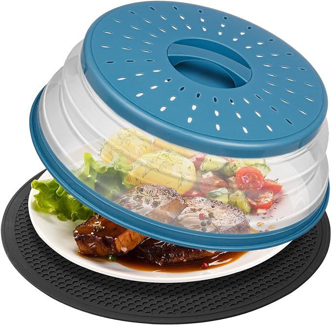 2 in 1, WENWELL Microwave Splatter Cover