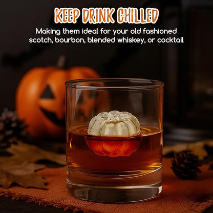 Orange 3D Pumpkin Ice Cube Tray