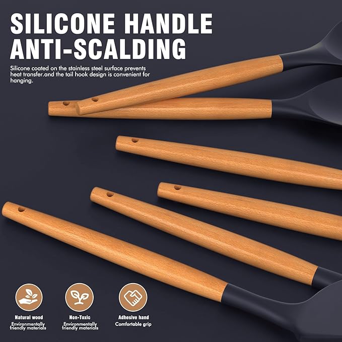 Silicone Cooking Utensils Set