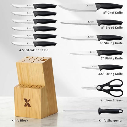 14 Pieces Kitchen Knife Set